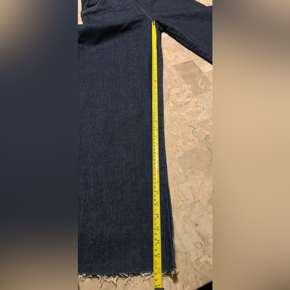 Zara Dark Women Blue Wide Leg Denim Strapless Jumpsuit, Small 99% Cotton. - Picture 15 of 16